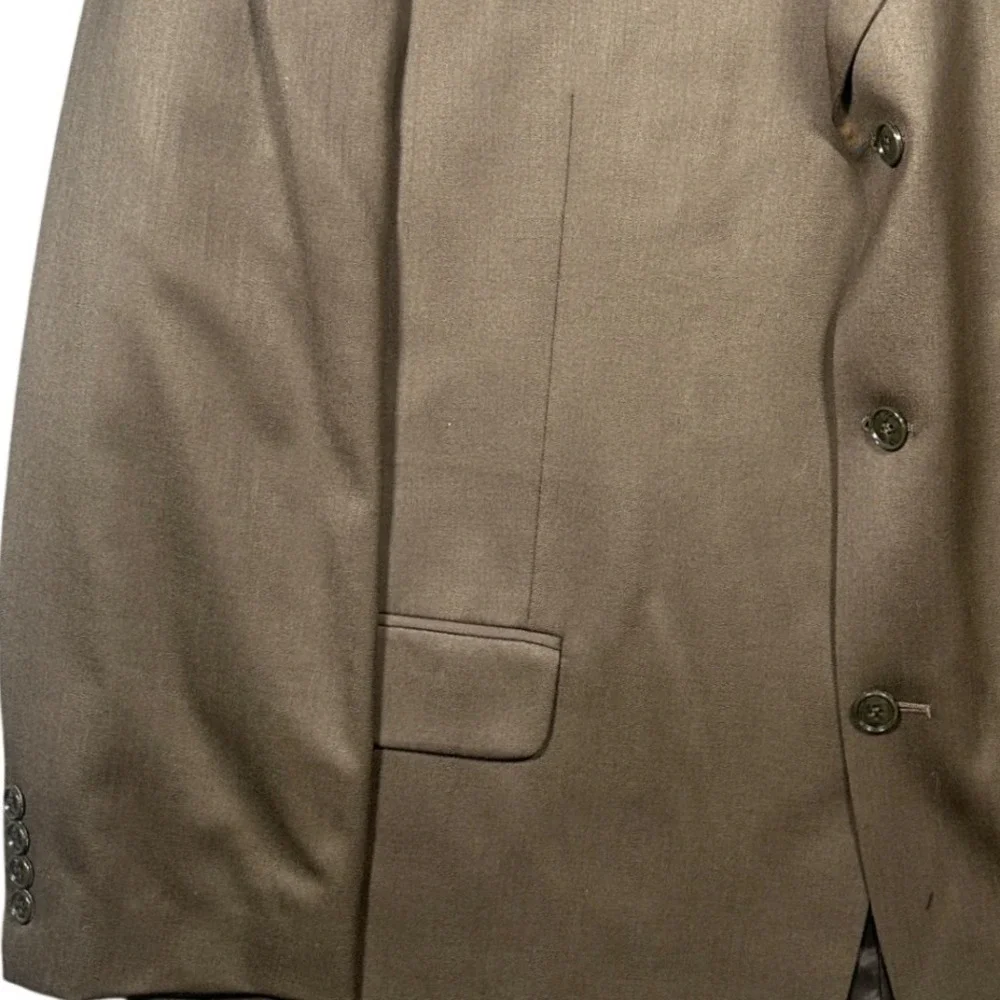 Vintage Albert Nipon Blazer Mens 48L Brown Wool Blend‎ 3-Button Sport Coat